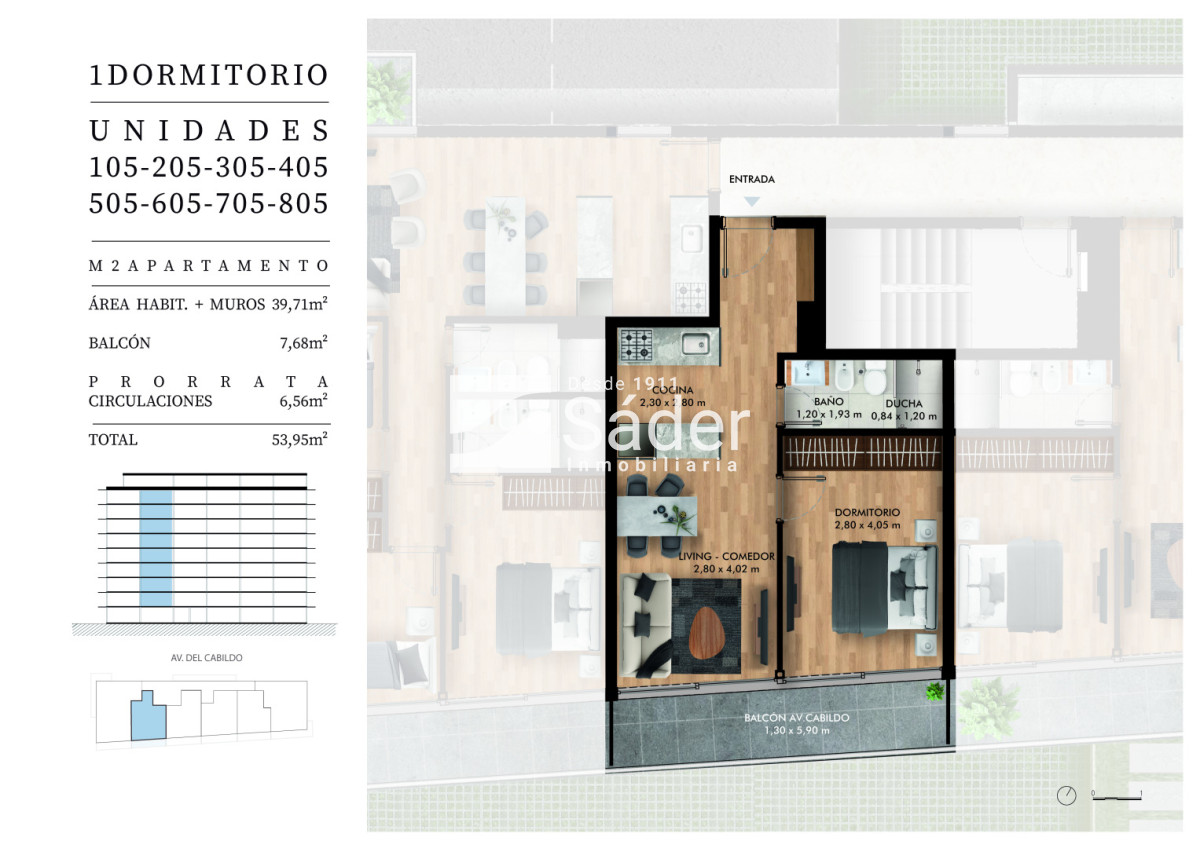 Apartamento ID.4793 - Aptos de 1 Dorm en Pozo Pda 21 de Playa Mansa a pasos de la Terminal. Vivienda promovida 