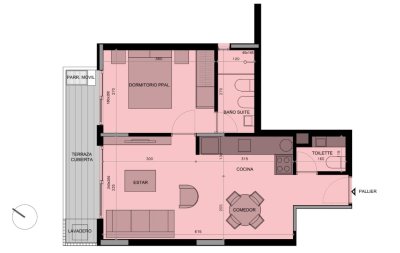 Acogedor Apto 1 Dormitorio en Suite con Terraza