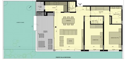Encantador Apto 2 Dormitorios Suite con Jardín Propio