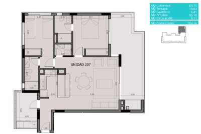 Doble Suite y Parrilero en Pda. 29 de la Brava 