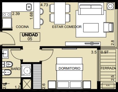 Apto 1 Dormitorio: Viví el este desde tu propio espacio 