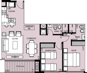 Apto 2 Dormitorios con Suite a Pasos de Playa Brava