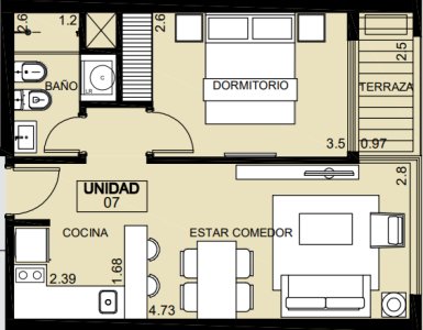 Apartamento con estilo y terraza al este