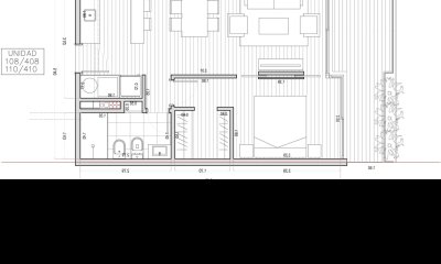 A pasos de Playa Mansa: 1 dormitorio con Terraza