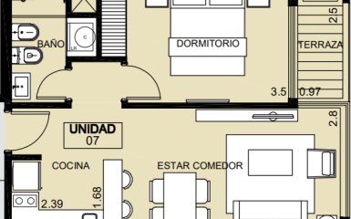 Apartamento con estilo y terraza al este