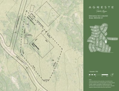 Lote de 4004m2 en Agreste, Punta Negra