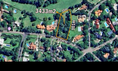 Terreno único frente al Golf ? 3.433 m² en barrio exclusivo
