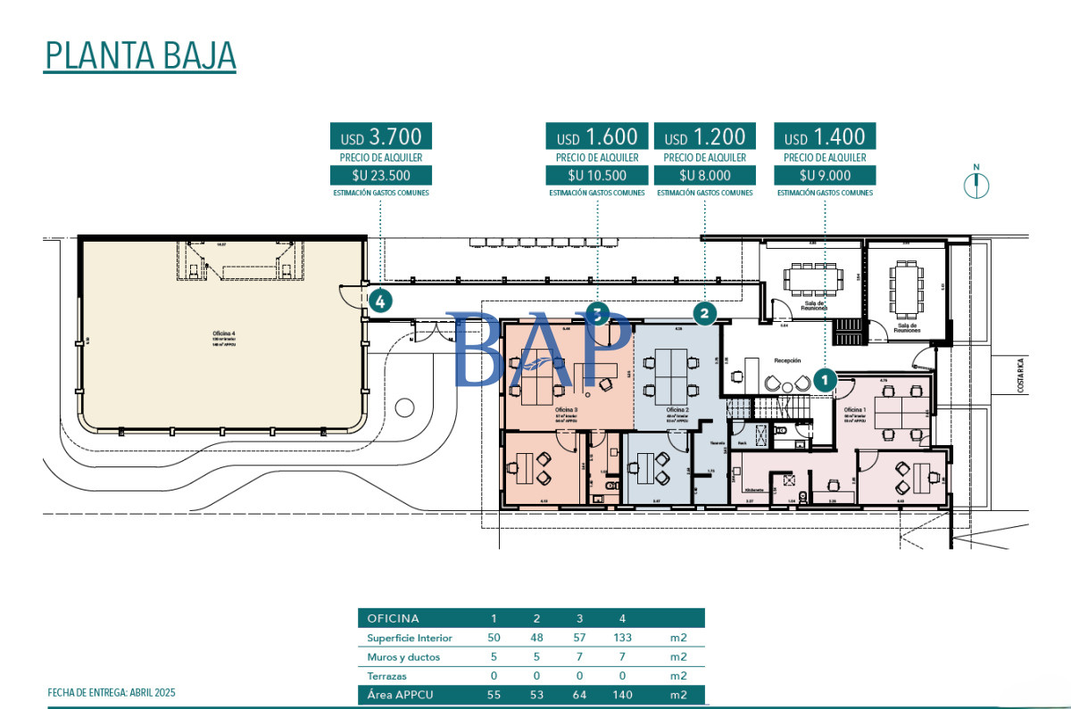 Oficina ID.138 - Oficinas a estrenar en Carrasco