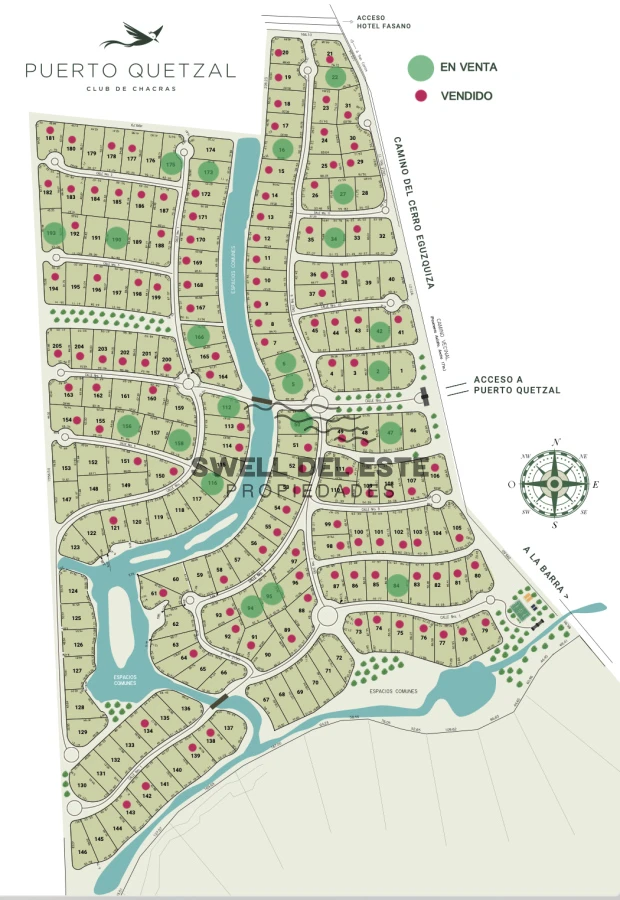 Terreno ID.3 - Terrenos en barrio privado Puerto Quetzal 4000m2 desde $150.000