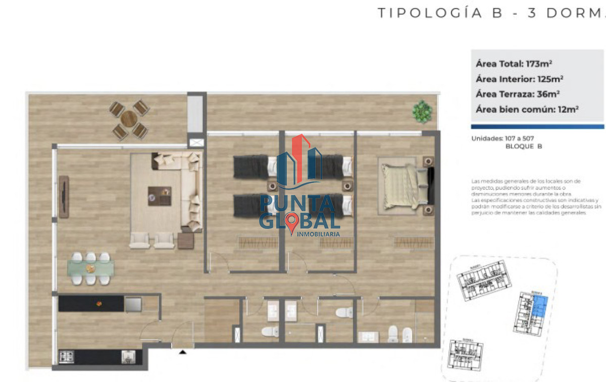 Apartamento ID.222 - Venta Apartamento 3 Dormitorios Punta del Este