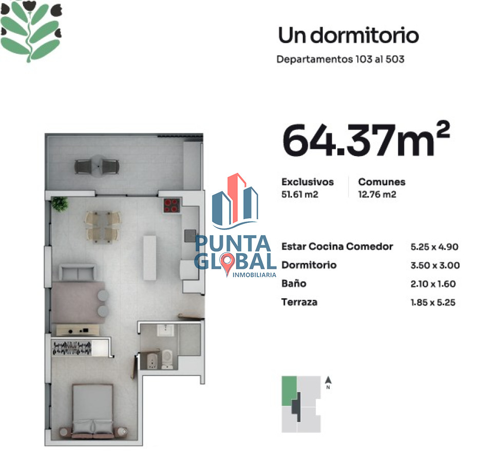 Apartamento ID.246 - Venta Apartamento 2 Dormitorios Punta del Este