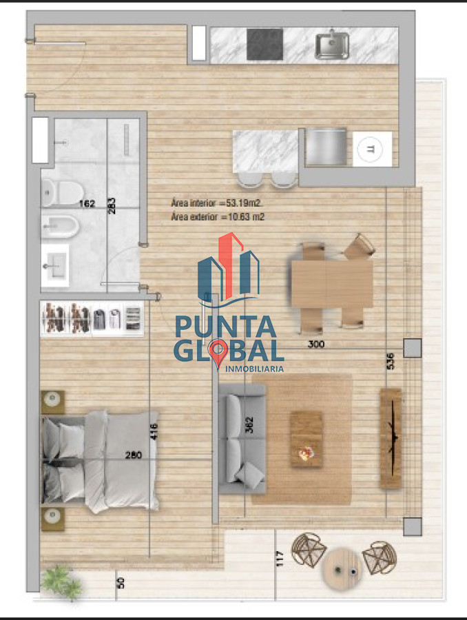 Apartamento ID.244 - Venta Apartamento 1 Dormitorio Punta del Este