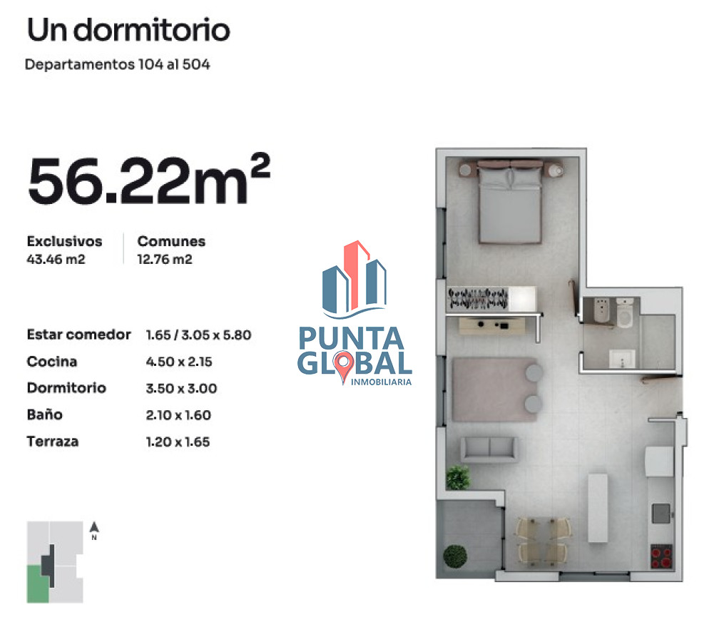 Apartamento ID.246 - Venta Apartamento 2 Dormitorios Punta del Este