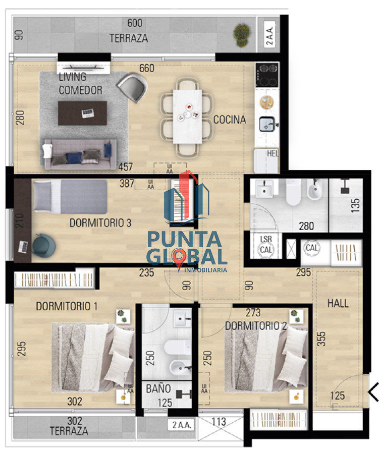 Apartamento ID.173 - Venta de apartamento de 3 dormitorios