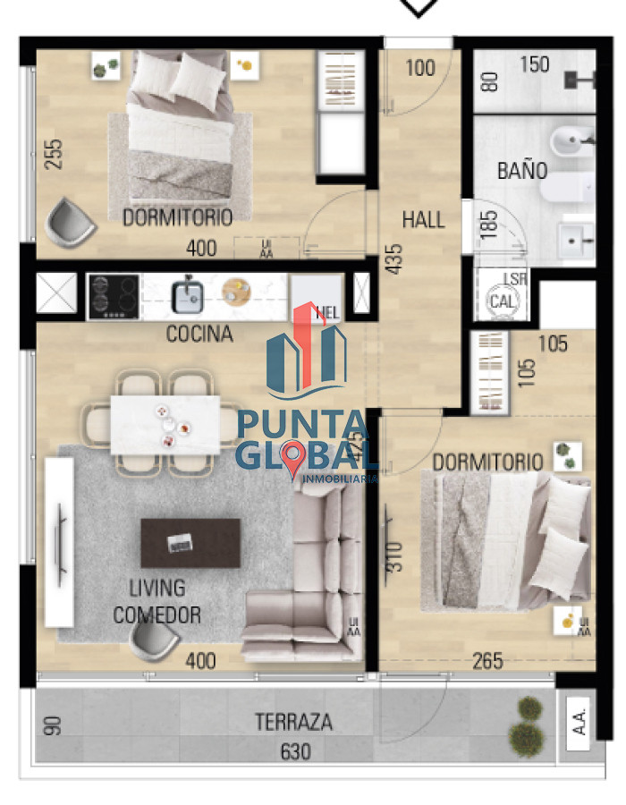 Apartamento ID.172 - Venta de apartamento de 2 dormitorios