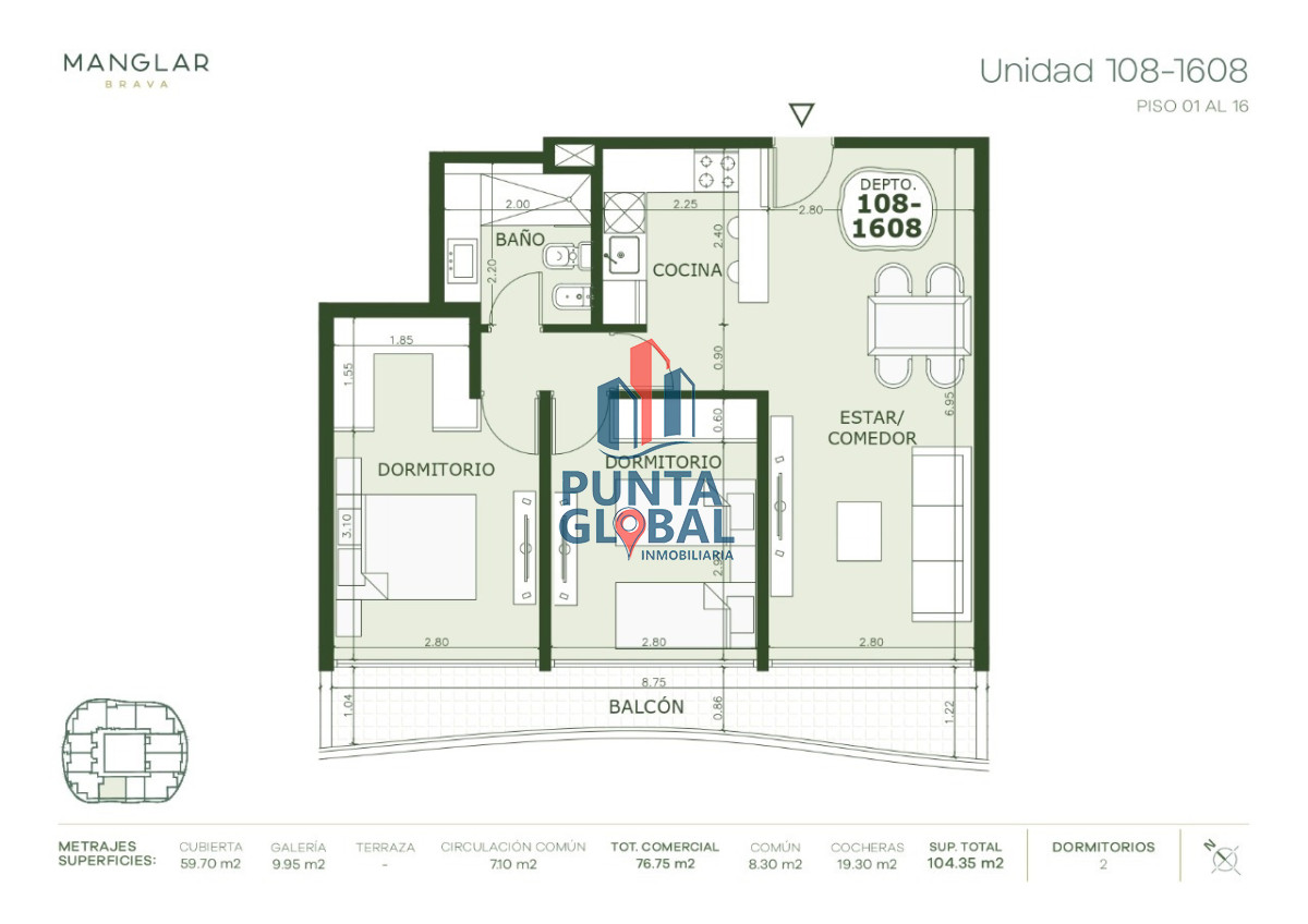 Apartamento ID.176 - Venta Apartamento 2 Dormitorios Punta del Este