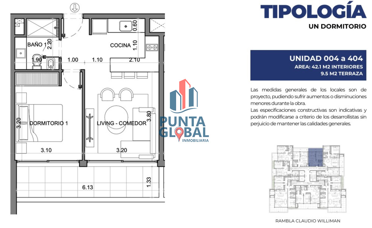 Apartamento ID.268 - Venta Apartamento 1 Dormitorio Punta del Este