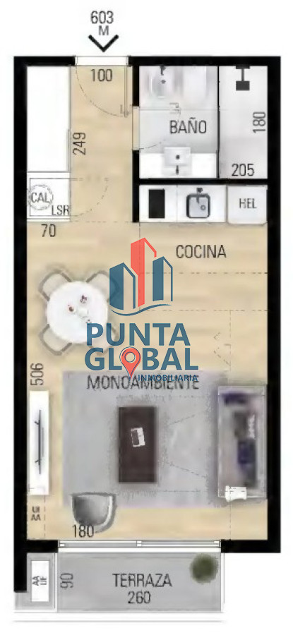 Apartamento ID.182 - Venta Monoambiente Av Roosevelt Punta del Este