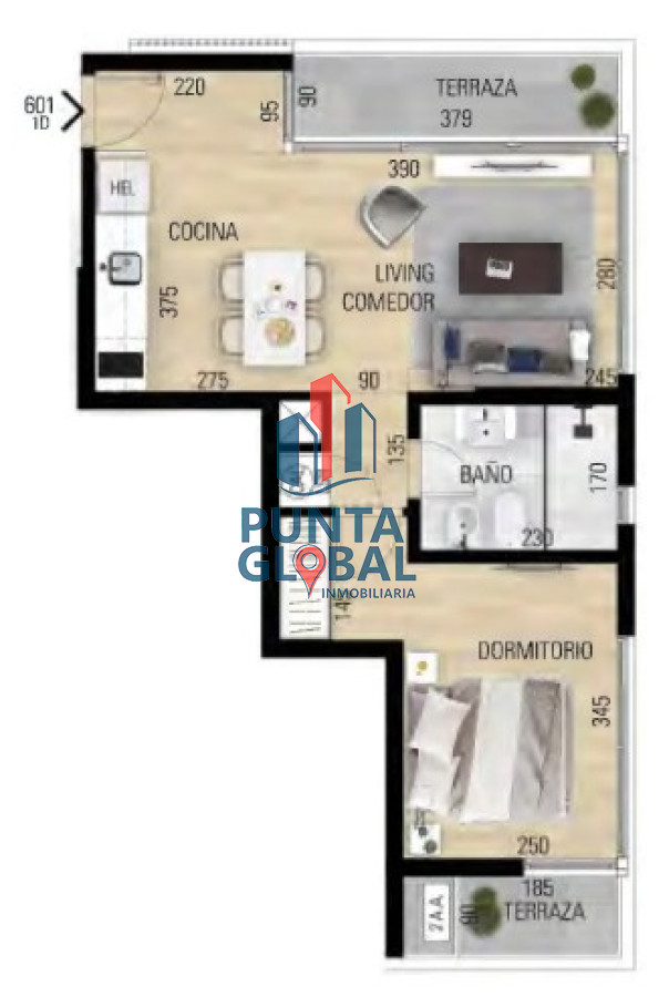 Apartamento ID.249 - Venta Apartamento 1 Dormitorio en Roosevelt