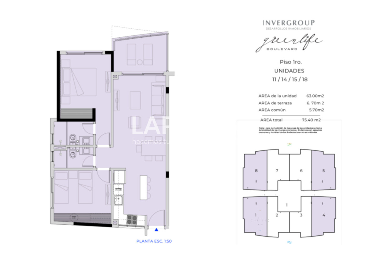 Apartamento ID.1475 - Apartamentos en venta, Greenlife Boulevard, Punta del Este.