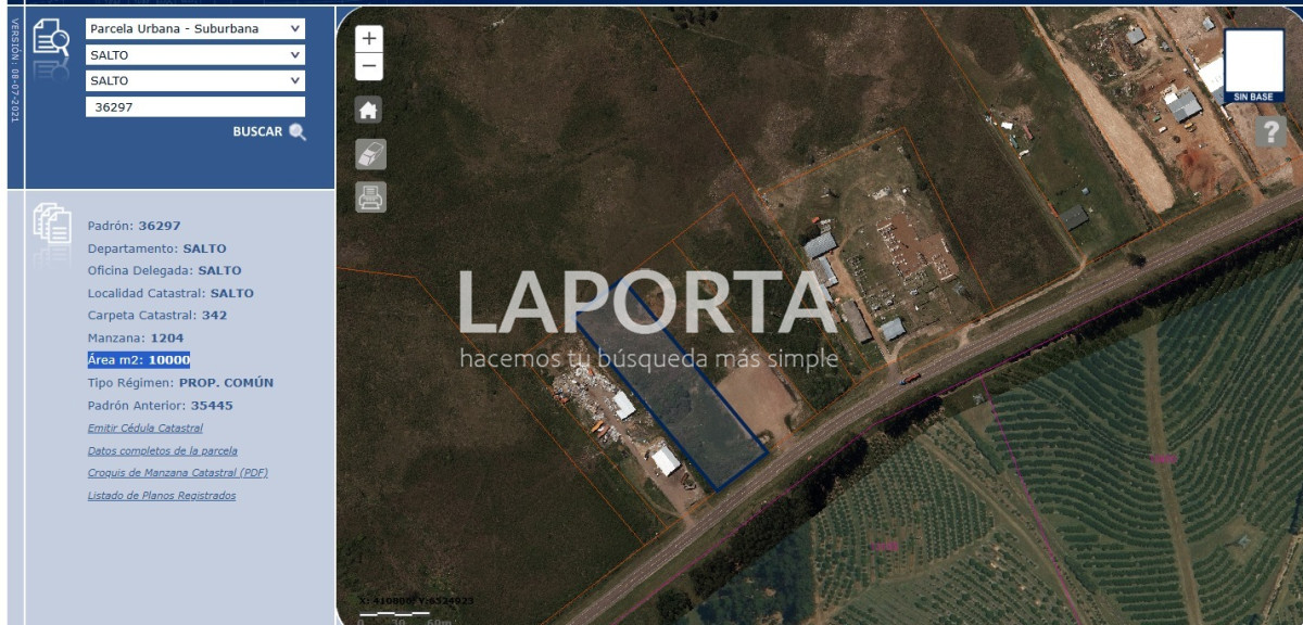 Terreno ID.589/Terreno-de-1-Hectárea-en-Ubicación-Privilegiada-sobre-By-Pass - Terreno de 1 Hectárea en Ubicación Privilegiada sobre By Pass