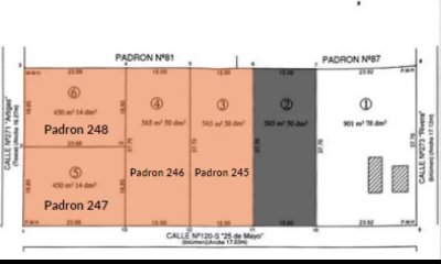 Terrenos de 565m2 en Porvenir