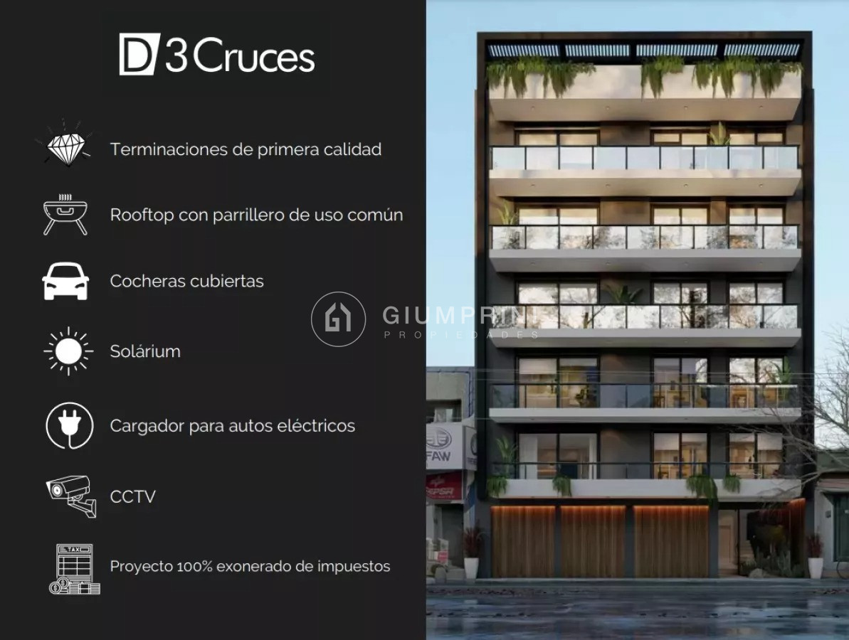 Apartamento ID.132 - Venta Apartamento 1 Dormitorio A Estrenar Edificio D3 Cruces