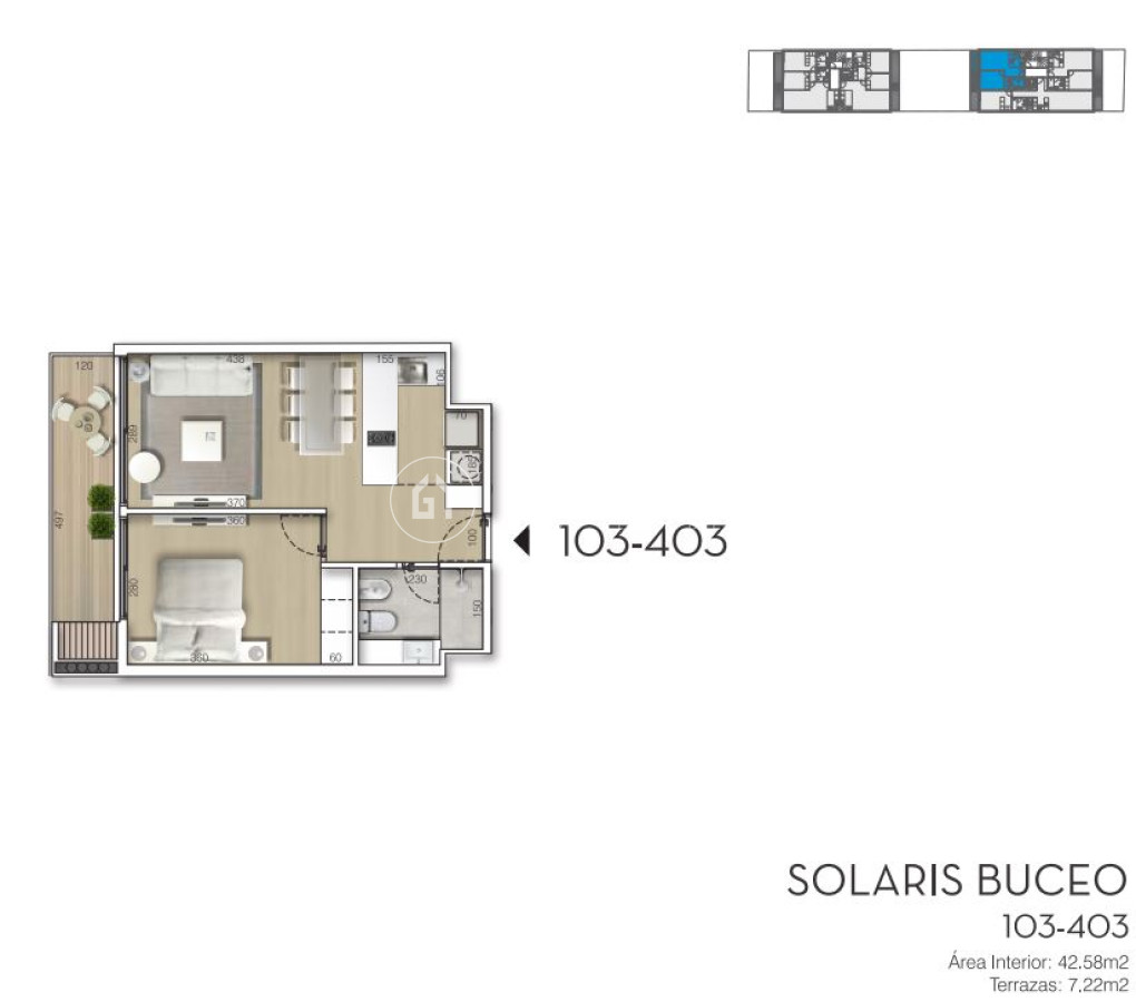 Apartamento ID.751 - Venta apartamento en Solaris Buceo 1 dormitorio - A estrenar - Buceo
