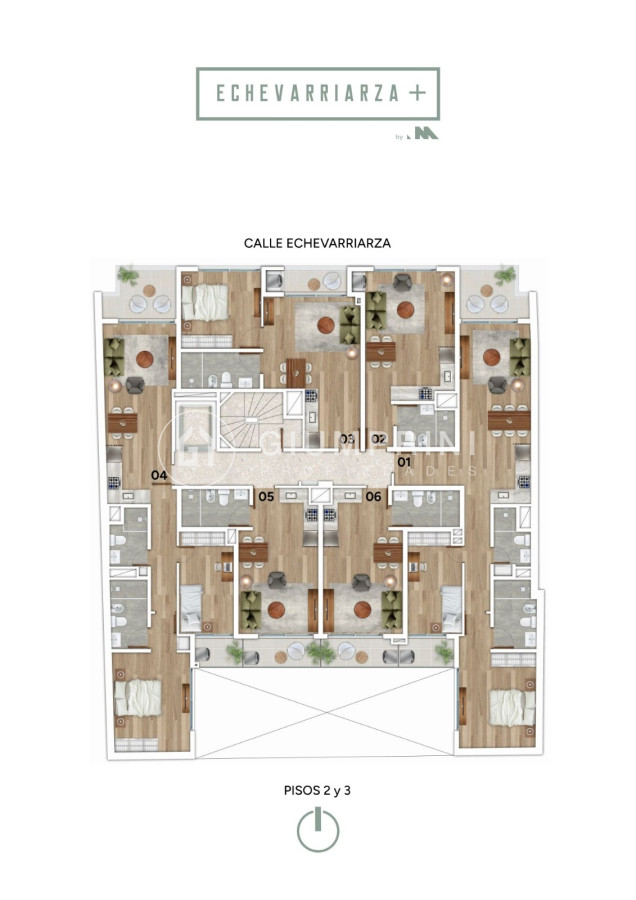 Apartamento ID.992 - Venta Apartamento monoambiente - Pocitos Nuevo - Echevarriarza +