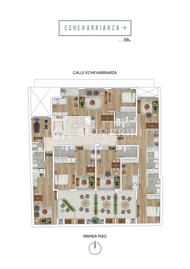 Apartamento ID.992 - Venta Apartamento monoambiente - Pocitos Nuevo - Echevarriarza +