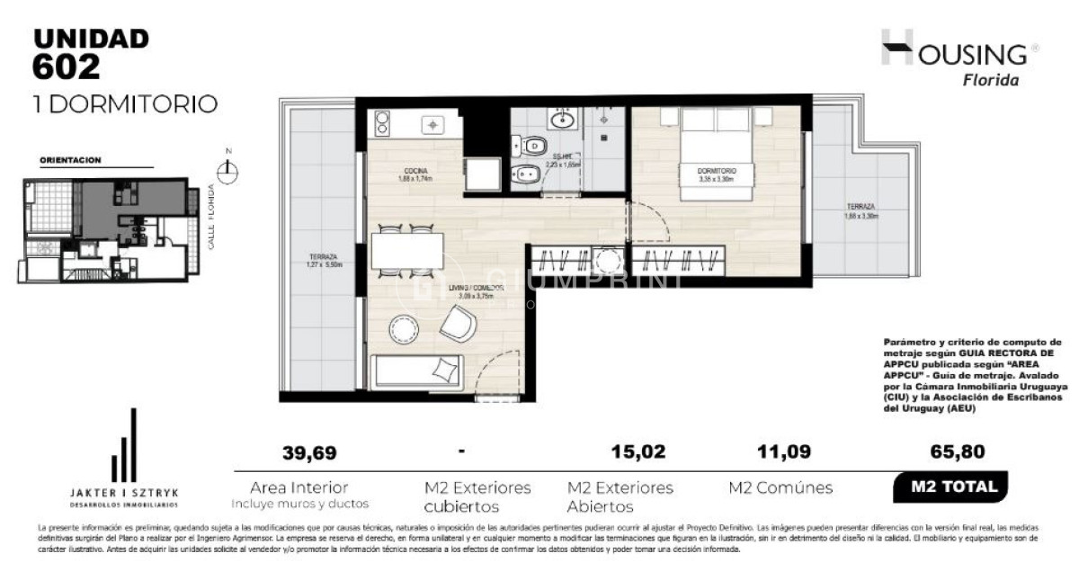 Apartamento ID.1062 - Venta apartamento 2 dormitorios - Housing Florida