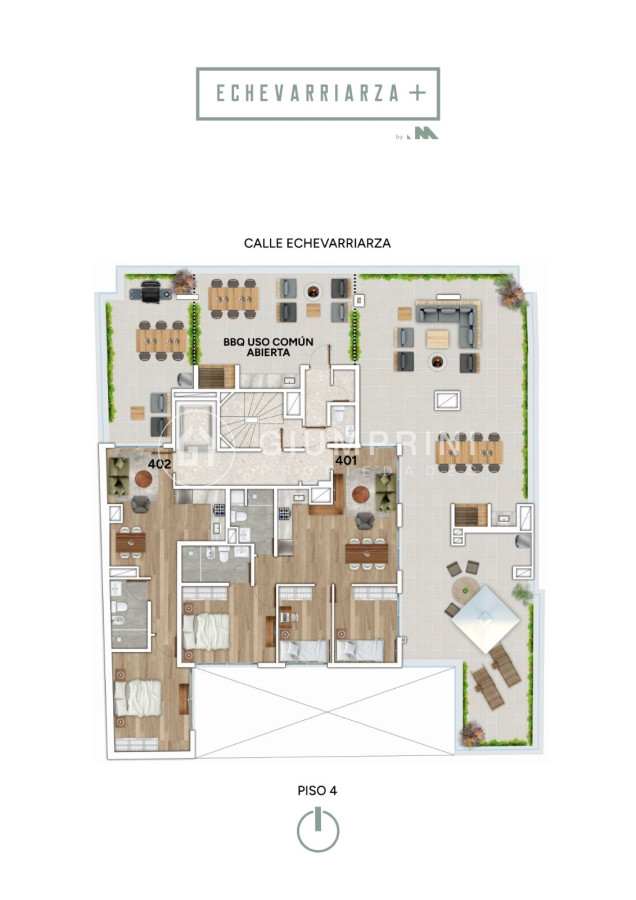 Apartamento ID.992 - Venta Apartamento monoambiente - Pocitos Nuevo - Echevarriarza +