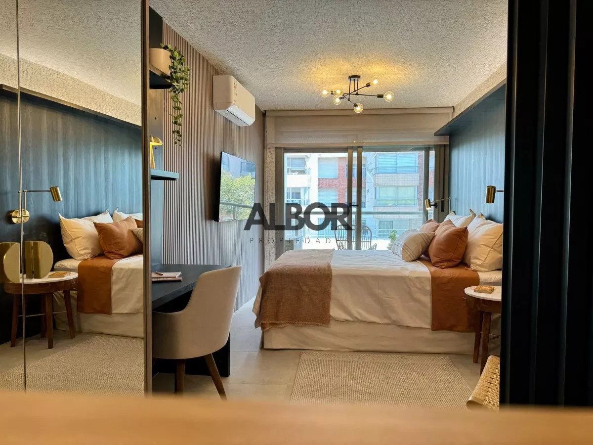 Apartamento ID.398 - Alquiler monoambiente amueblado en Punta Carretas Edificio Mirage