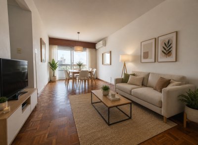 Apartamento en alquiler 2 dormitorios con terraza y vista despejada - La blanqueada - Av. Dámaso A. Larrañaga