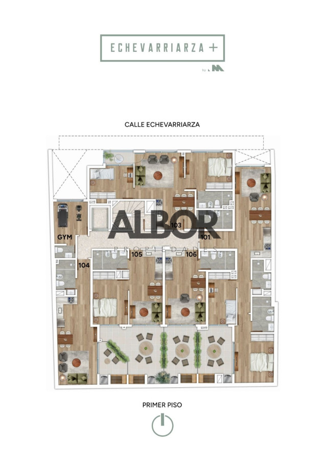 Apartamento ID.1042 - Venta Apartamento 2 dormitorios - Pocitos Nuevo - Echevarriarza +