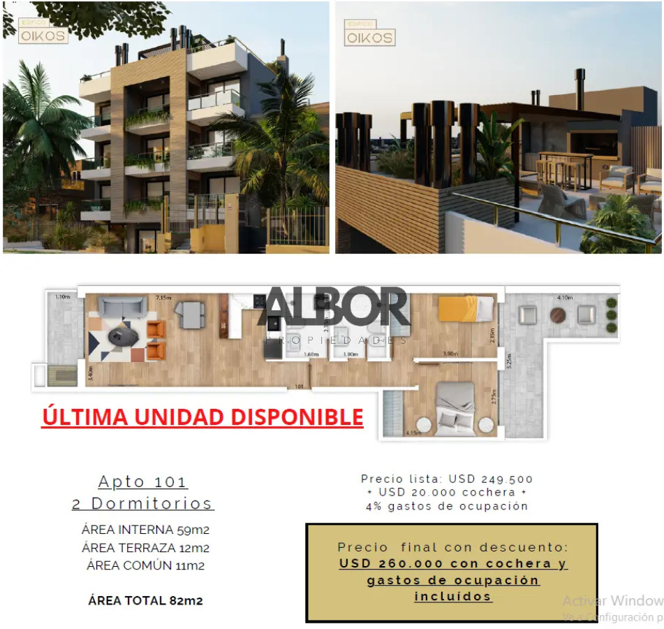 Apartamento ID.293 - Venta Apartamento 2 Dormitorios - Malvin