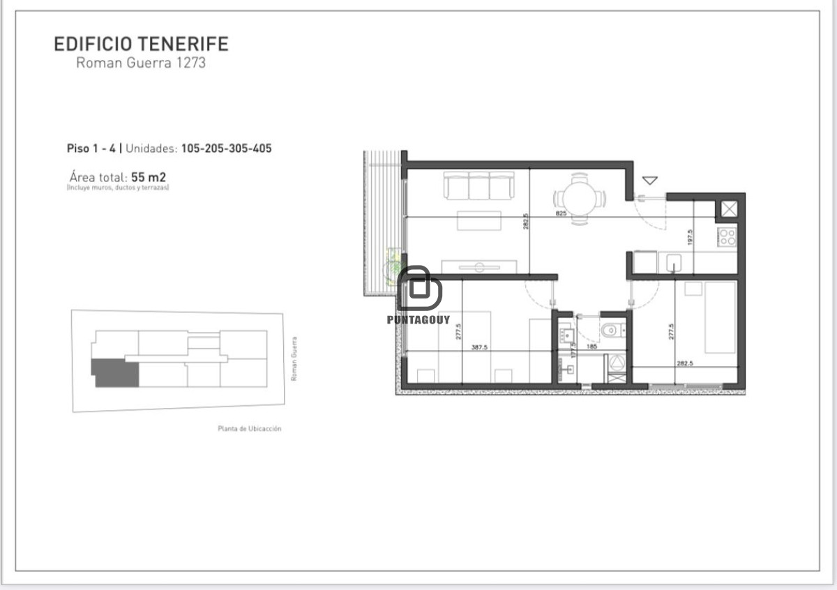 Apartamento ID.1744 - VENTA A ESTRENAR 2 DORMITORIOS
