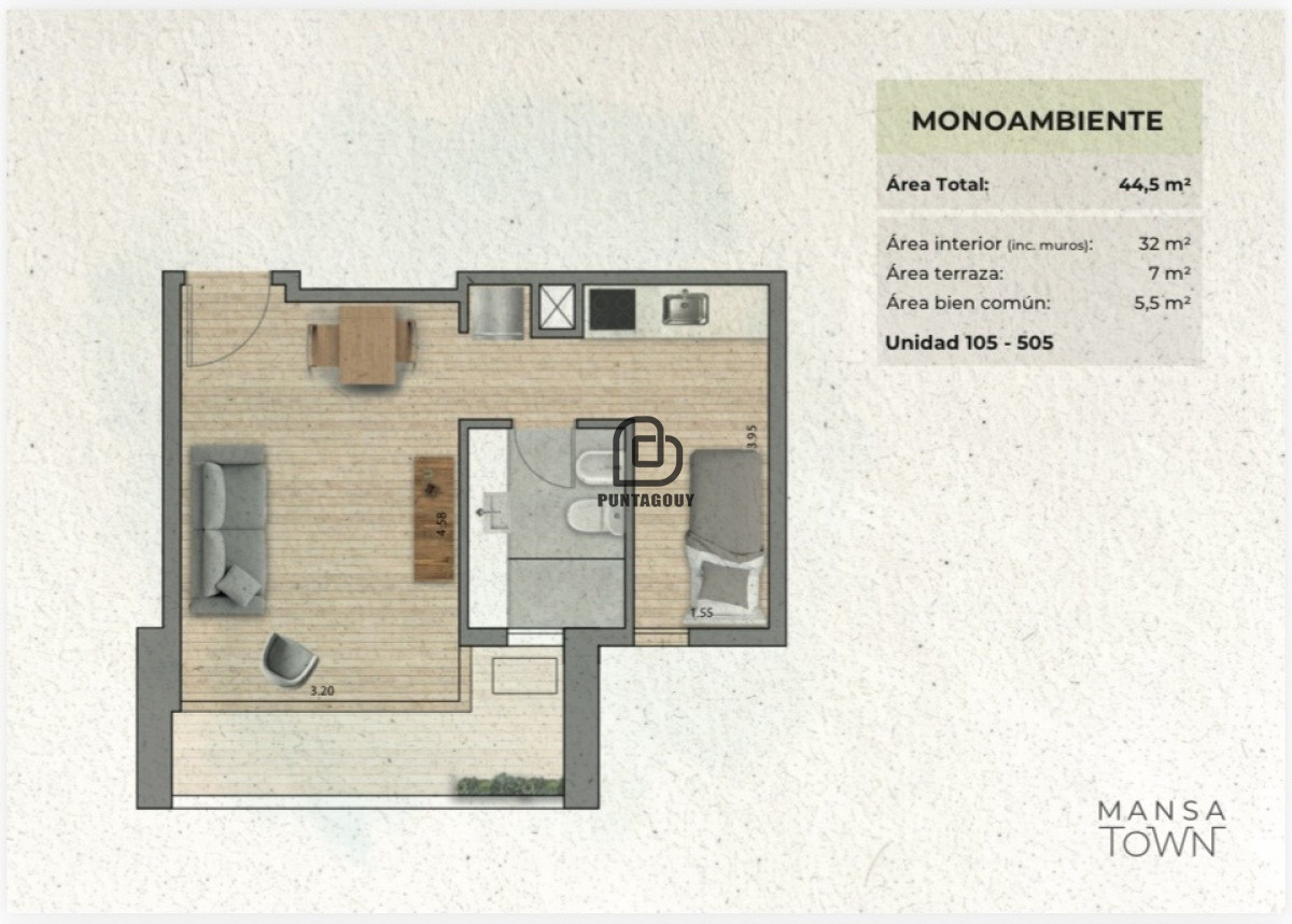 Apartamento ID.7605 - Unidad en desarrollo en Punta del Este - inversión estratégica con proyección de valorización