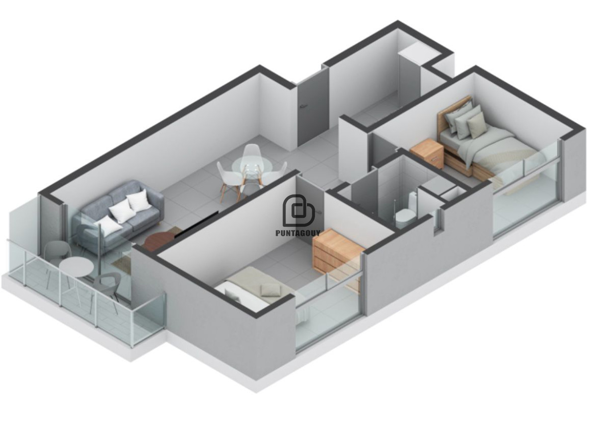 Apartamento ID.1744 - VENTA A ESTRENAR 2 DORMITORIOS