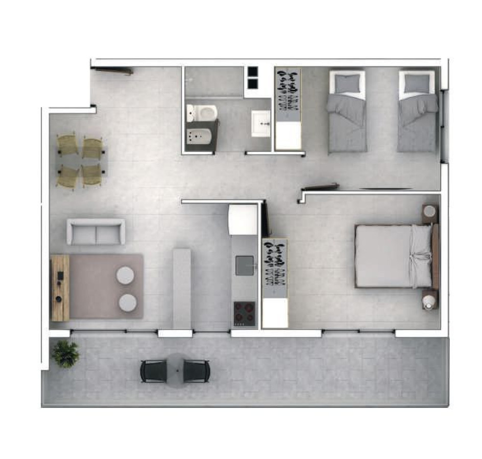 Apartamento ID.1832/ - Volta 2. Uno y dos dormitorios