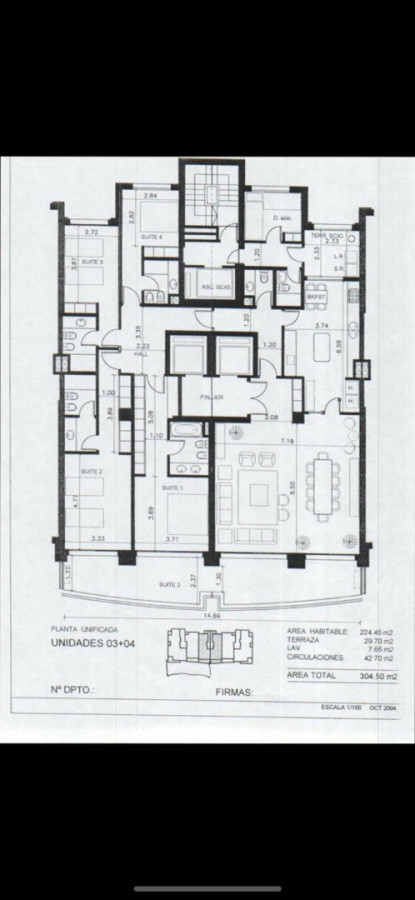 Apartamento ID.2084 - Departamento en playa mansa 4 dormitorios + servicio