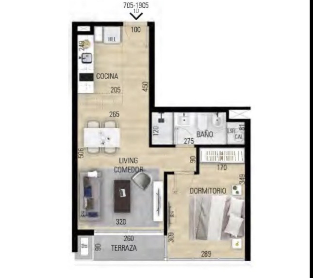 Apartamento ID.21097353 - Apartamento de 1 dormitorio en More Altius II 