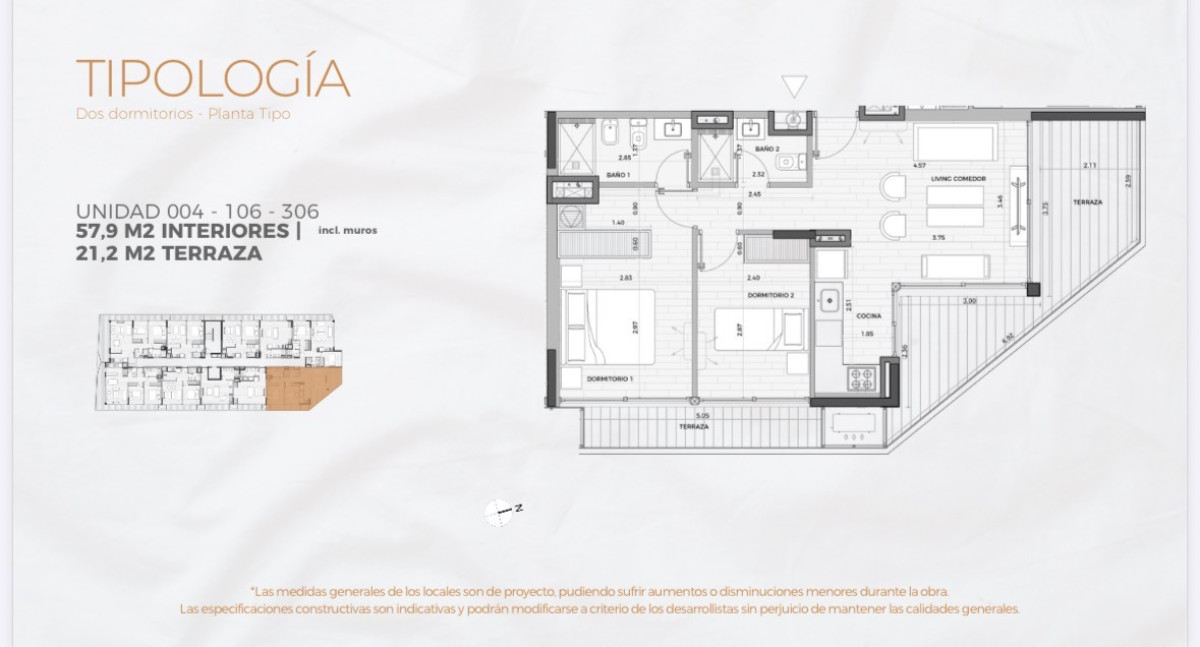 Apartamento ID.21097457 -  Exclusivo apartamento en Playa Mansa - Punta del Este, a tan solo 100 metros del mar.