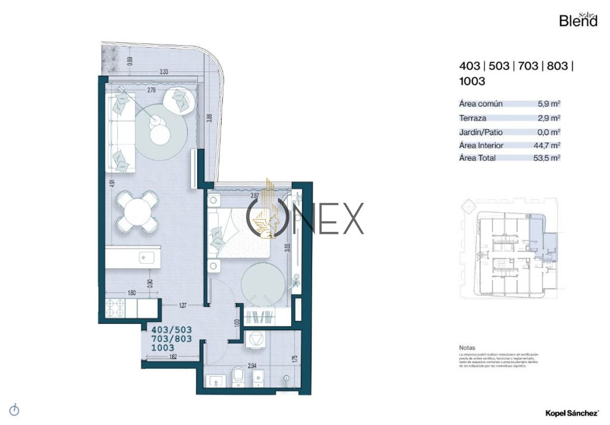Apartamento ID.3330 - Vivi Palermo - Venta Ap.Palermo 1D Terraza Amenities Ley ANV