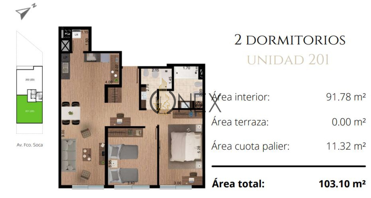 Apartamento ID.3342 - Aqui la vida urbana se vive mejor Venta Ap.Pocitos 2D 2B CON RENTA Amenities 