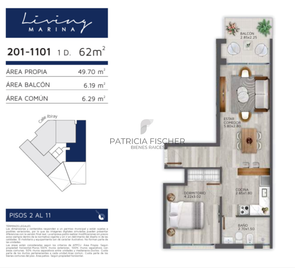 Apartamento ID.68 - Estilo premium - Venta Ap.Punta Carretas 1D Amplia Terraza frente Amenities