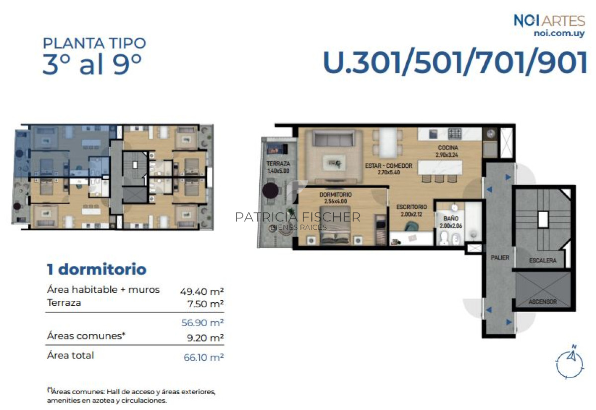 Apartamento ID.36 - Rentabilidad - Venta Ap.Centro 1 dormitorio Amenities VIV.PROM.