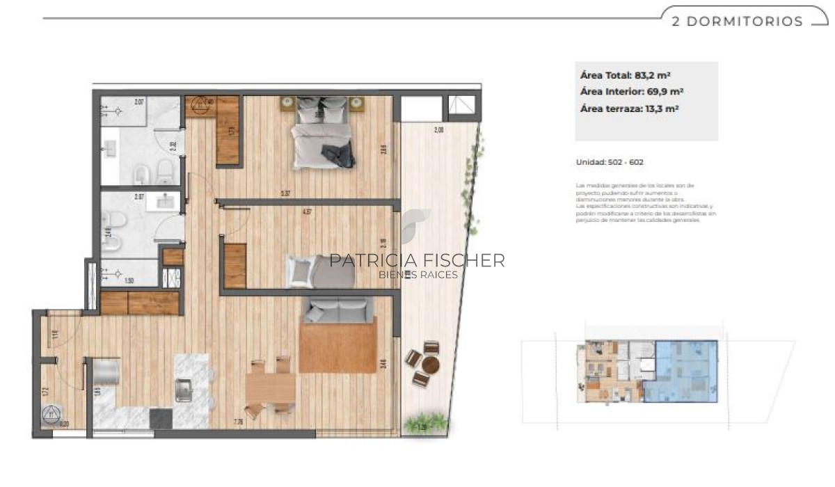 Apartamento ID.96 - Vivi a pasos del mar - Venta Ap.Malvin 2D 2B suite Terraza a 100mdel mar 