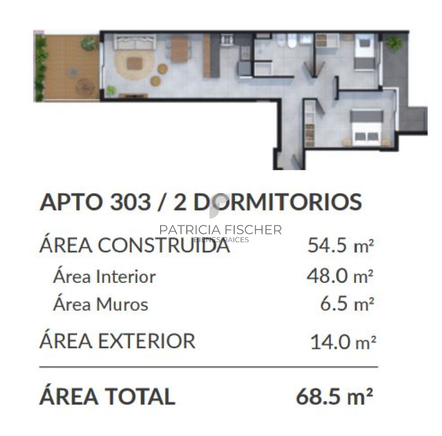 Apartamento ID.134 - Vivi Punta Carretas - Venta Ap. P.Carretas 2D Terraza 14m2 Amenities 