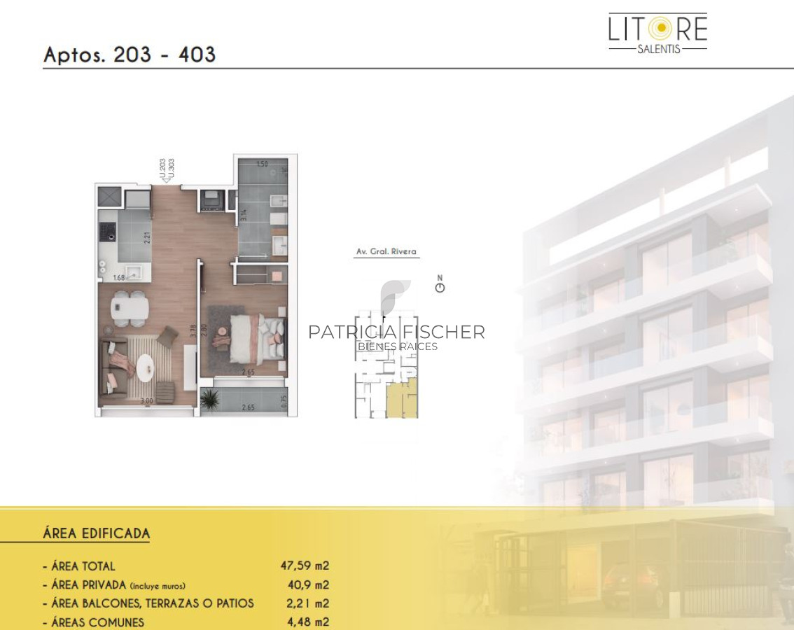 Apartamento ID.95 - Diseño, confort y exclusividad - Venta Ap.Malvin Sur 1D Terraza 400m de la playa 